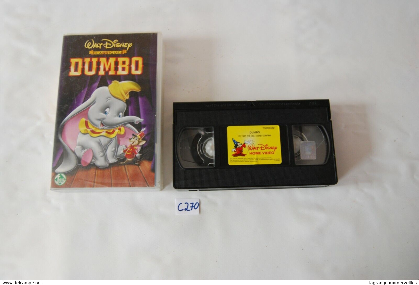 C270 - K7 VIDEO VHS - Dumbo - Walt Disney - Cartoni Animati