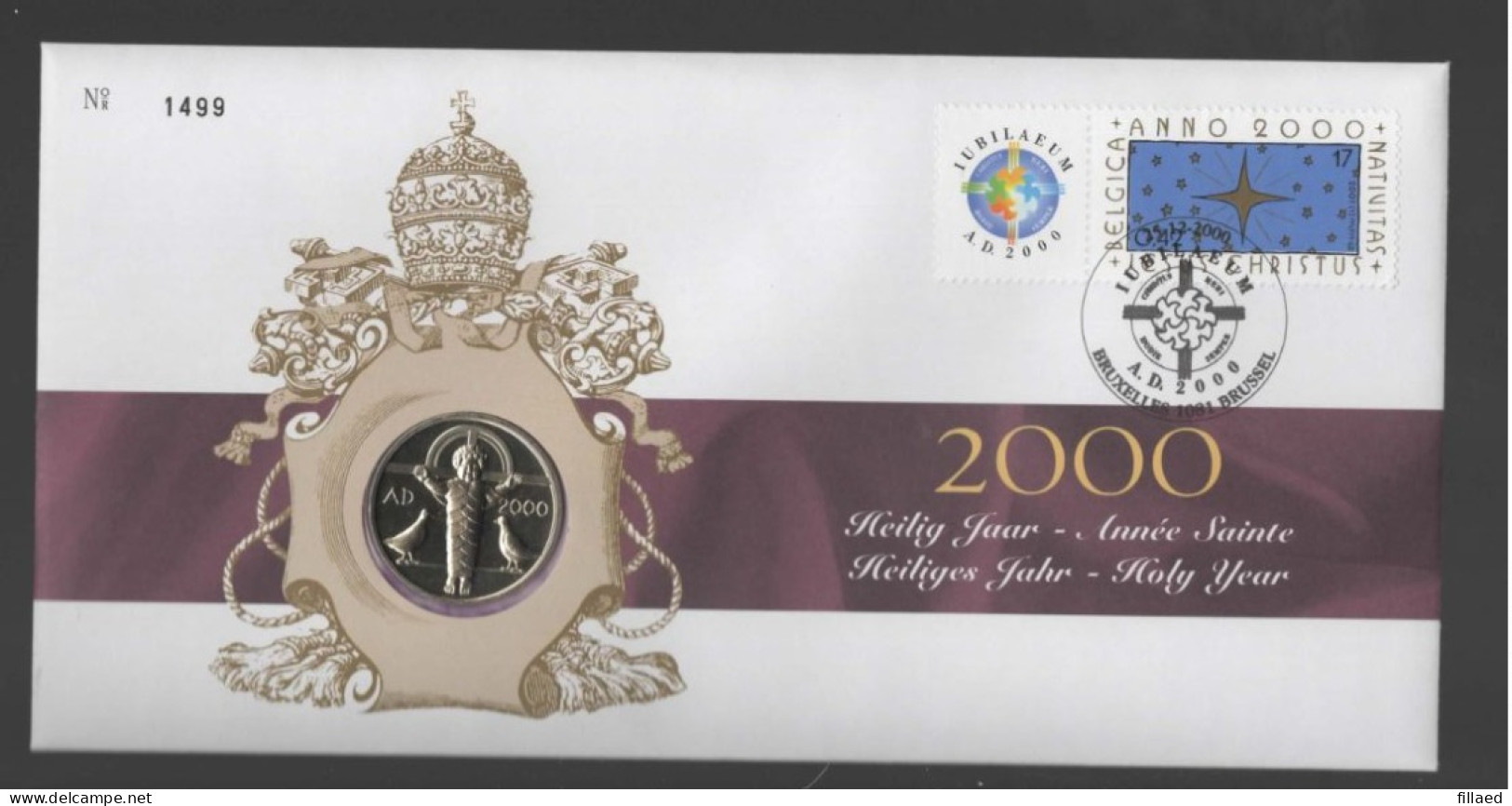 België: Numisletters 2967 Jubileum A.D. 2000. - Numisletter