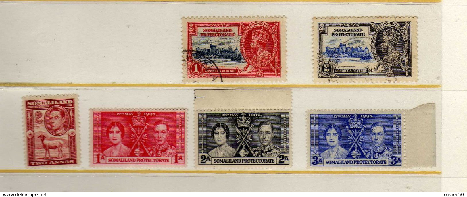 Somaliland - (1935-42) -  George V - George VI - Oblit Et Neufs* - Somaliland (Protectoraat ...-1959)