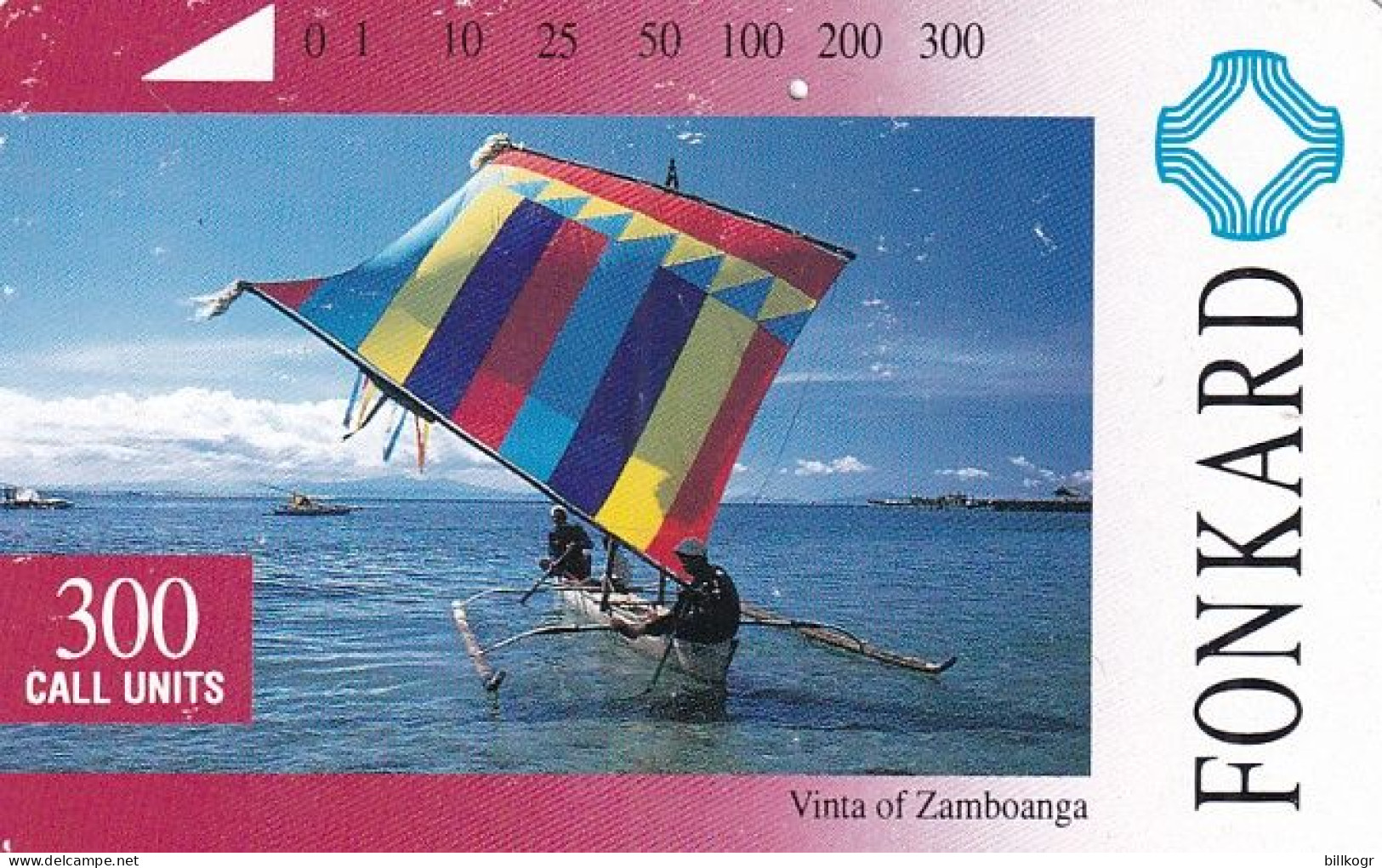 PHILIPPINES(Tamura) - Vinta Of Zamboanga(300 Units), Used - Filipinas