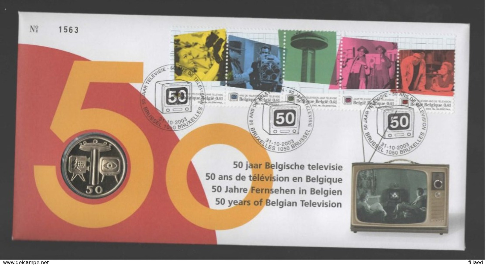 België: Numisletters 3212/17 50 Jaar Televisie. - Numisletters