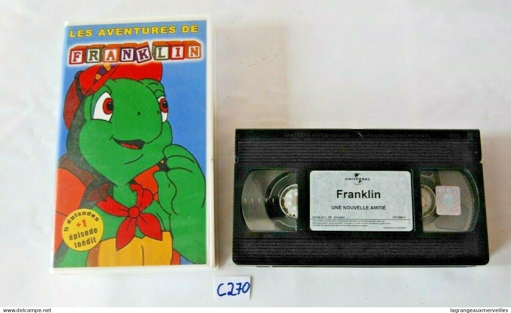 C270 - K7 VIDEO VHS - Les Aventures De Franklin - Dessins Animés