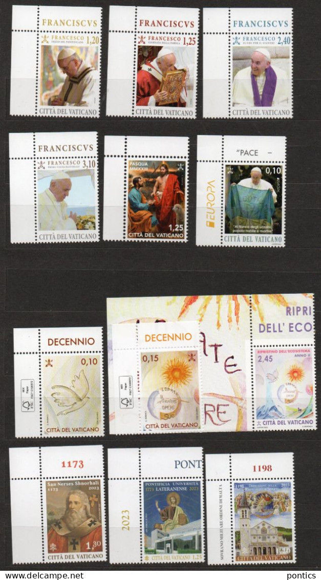 2023 - VATICANO - AFB - ANNATA - 24 VALORI - 6 BF- INVIO GRATUITO ** - Unused Stamps