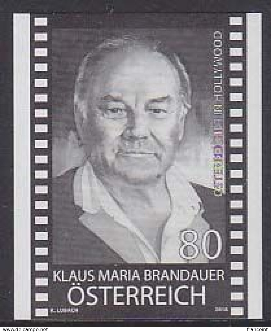 AUSTRIA(2018) Klaus Marie Brandauer. Black Print. Austrian Actor And Director. - Proofs & Reprints