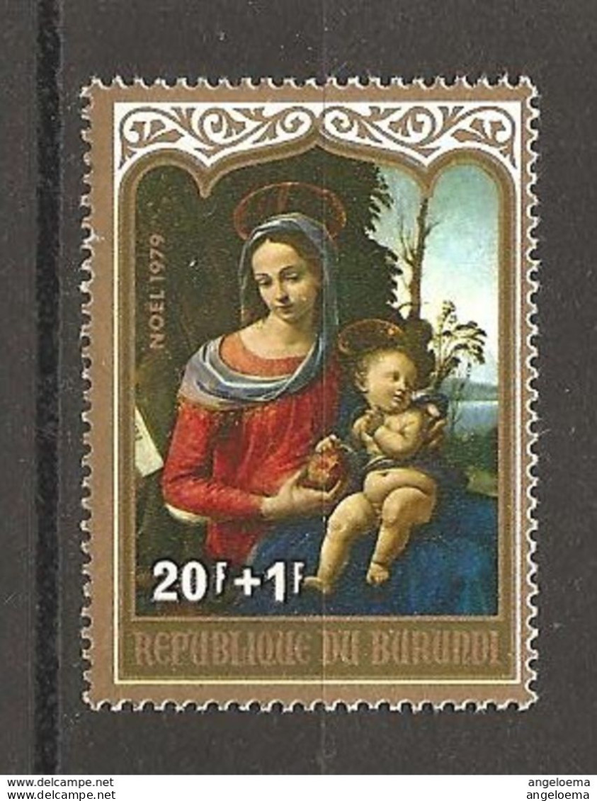 BURUNDI - 1976 Madonna Con Bambino Nuovo** MNH - Madonna