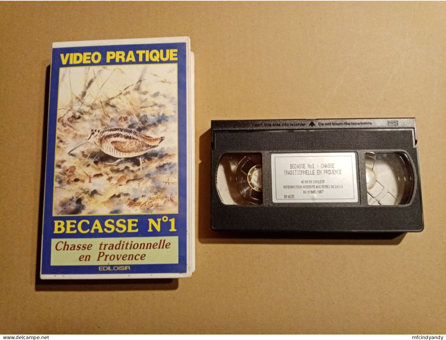 Cassette Vidéo VHS  Bécasse N°1  Chasse Traditionnelle En Provence - Documentari