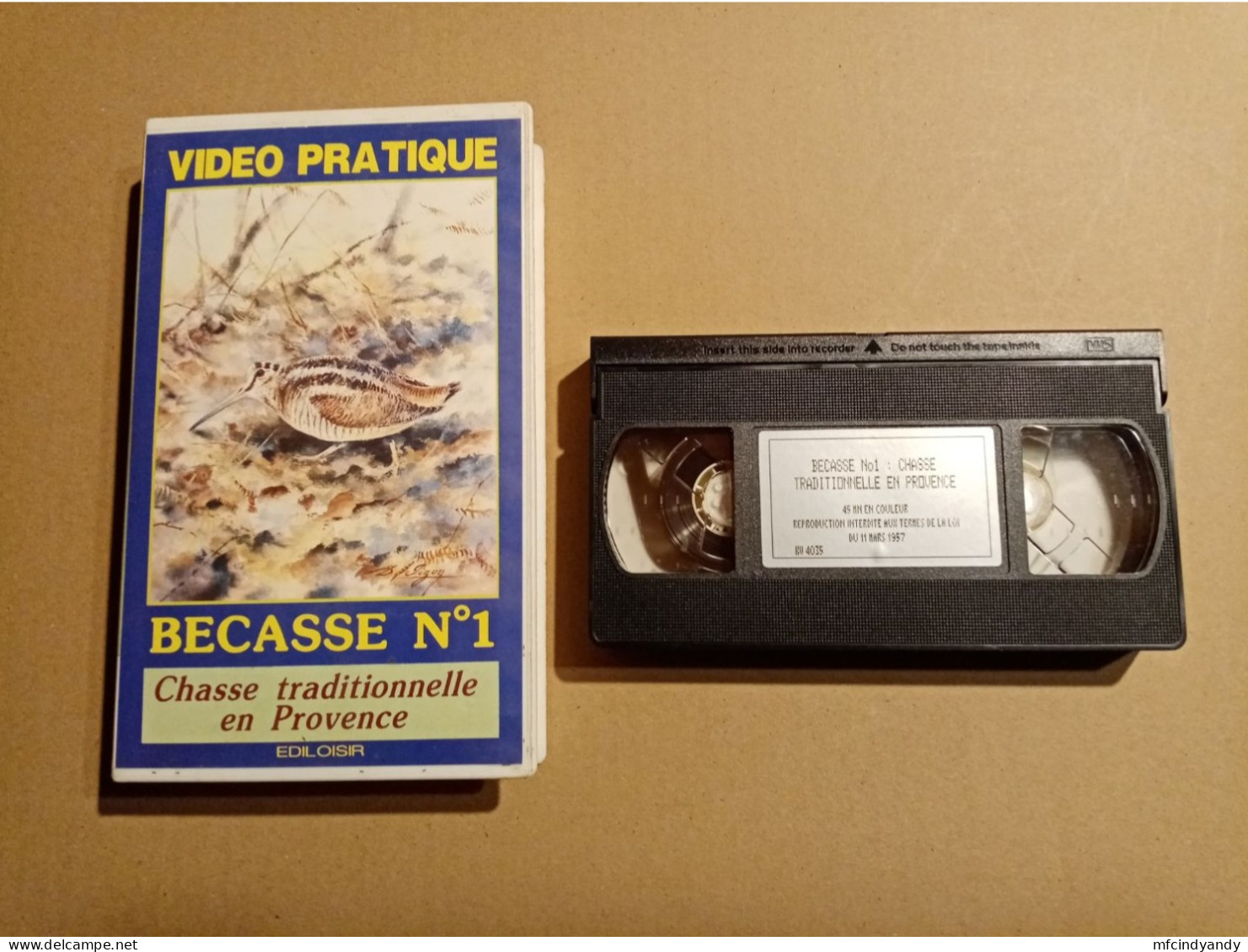 Cassette Vidéo VHS  Bécasse N°1  Chasse Traditionnelle En Provence - Documentaire