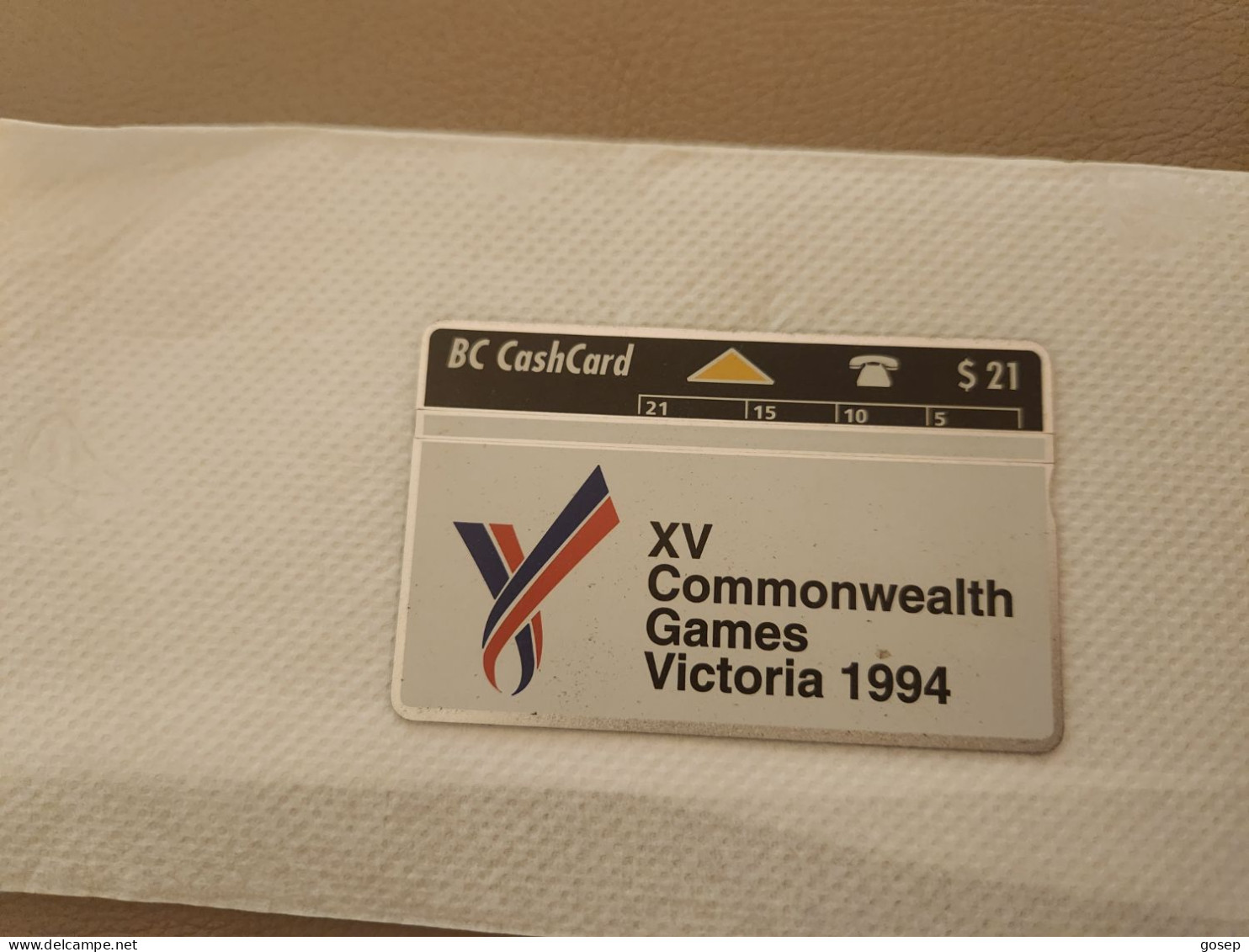 CANADA-(CAN-L-02)-XV Commonwealth Games-(61)-(308A48043)-(8/93)-(tirage-25.000)-($21)-mint+1card Prepiad Free - Kanada