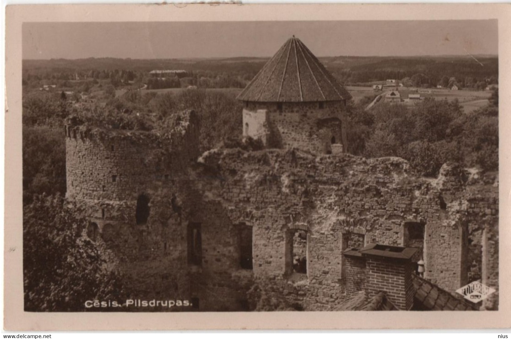 Latvia 1935 Cesis Wenden Zehsis Castle Pils - Lettonie