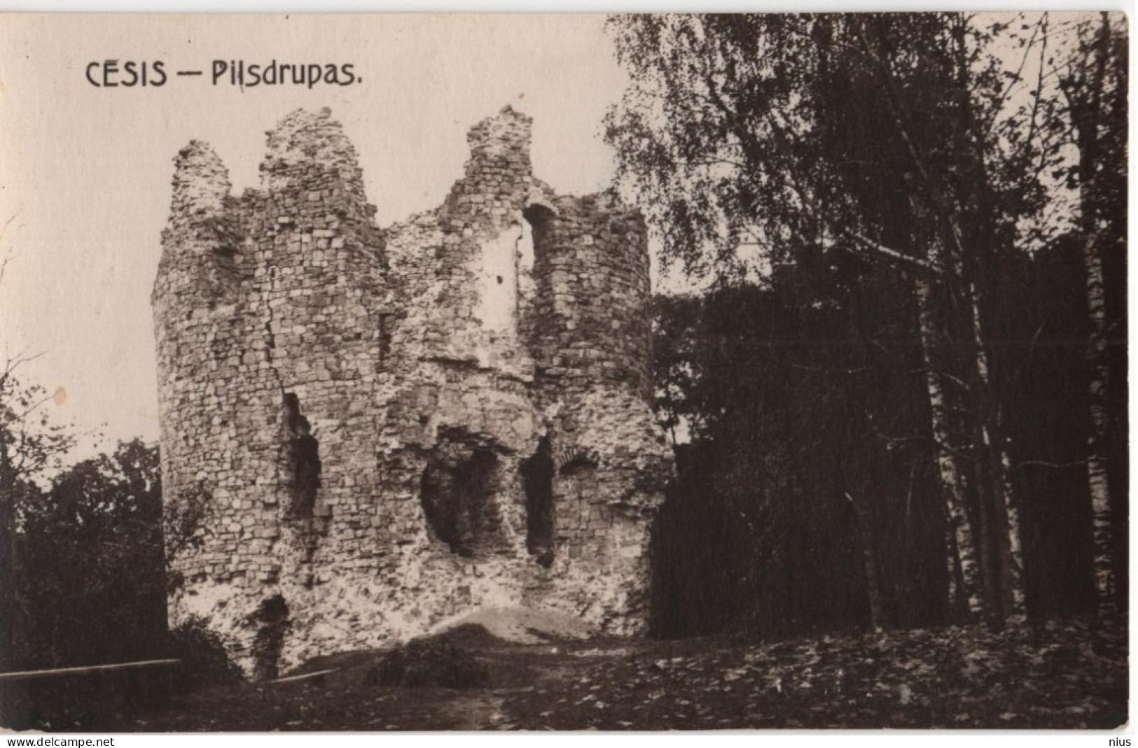 Latvia 1929 Cesis Wenden Zehsis Castle Pils - Lettonie