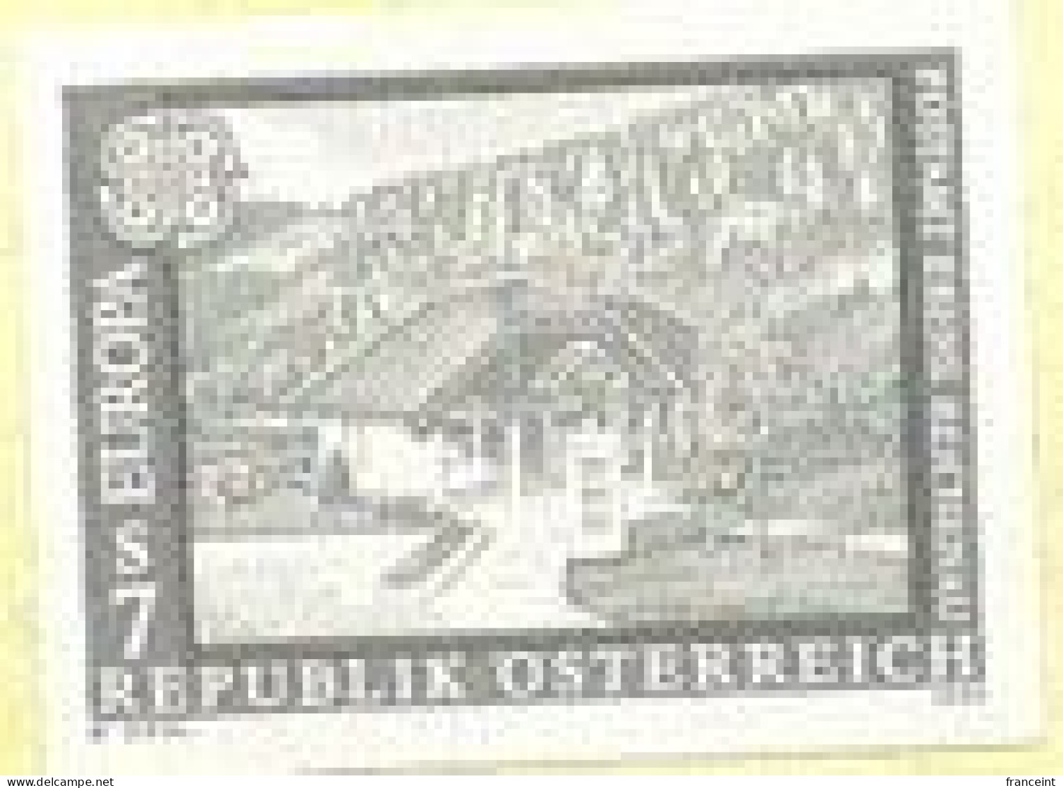 AUSTRIA(1990) Ebene Reichenau Post Office. Black Print. Scott No 1503, Yvert No 1817. - Proofs & Reprints