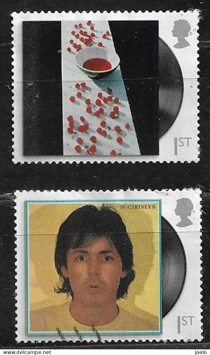 GB 2021 PAUL McCARTNEY 1st CLASS RECORD ALBUMS PAIR - Used Stamps