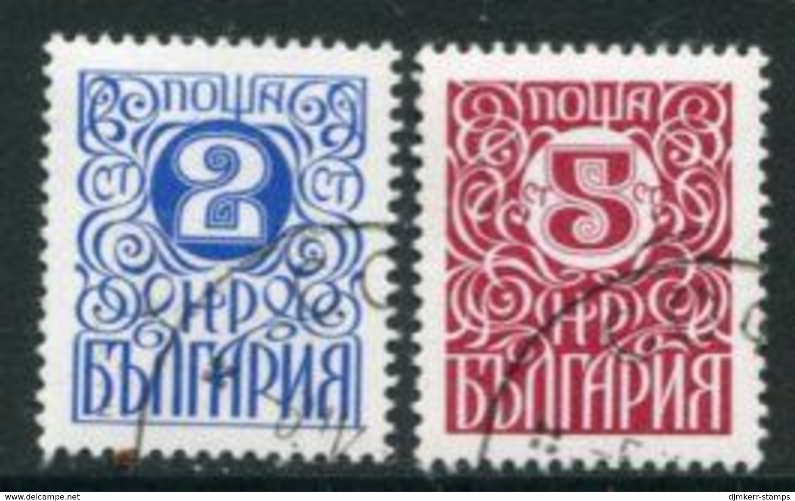 BULGARIA 1979 Numeral Definitives Used.  Michel 2813-14 - Usados