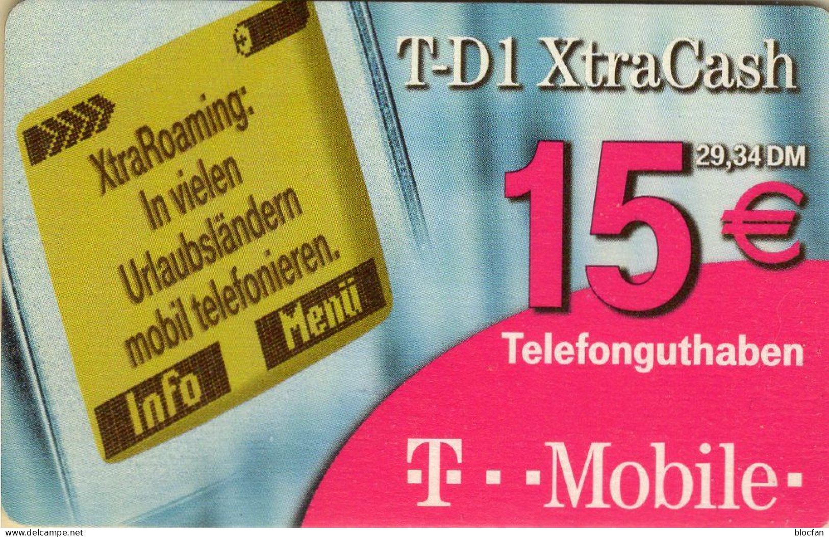 Guthaben-TK T-D1 XtraCash Aufladung Bis 12/03 O 15€ TELEKOM PIN-# Zum Freirubbeln TK Telefon-telecards Of Germany - Telefoni