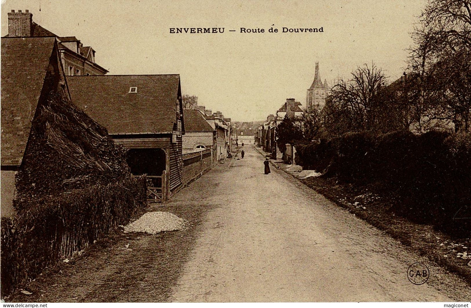CPA - Envermeu - Route De Douvrend - Envermeu
