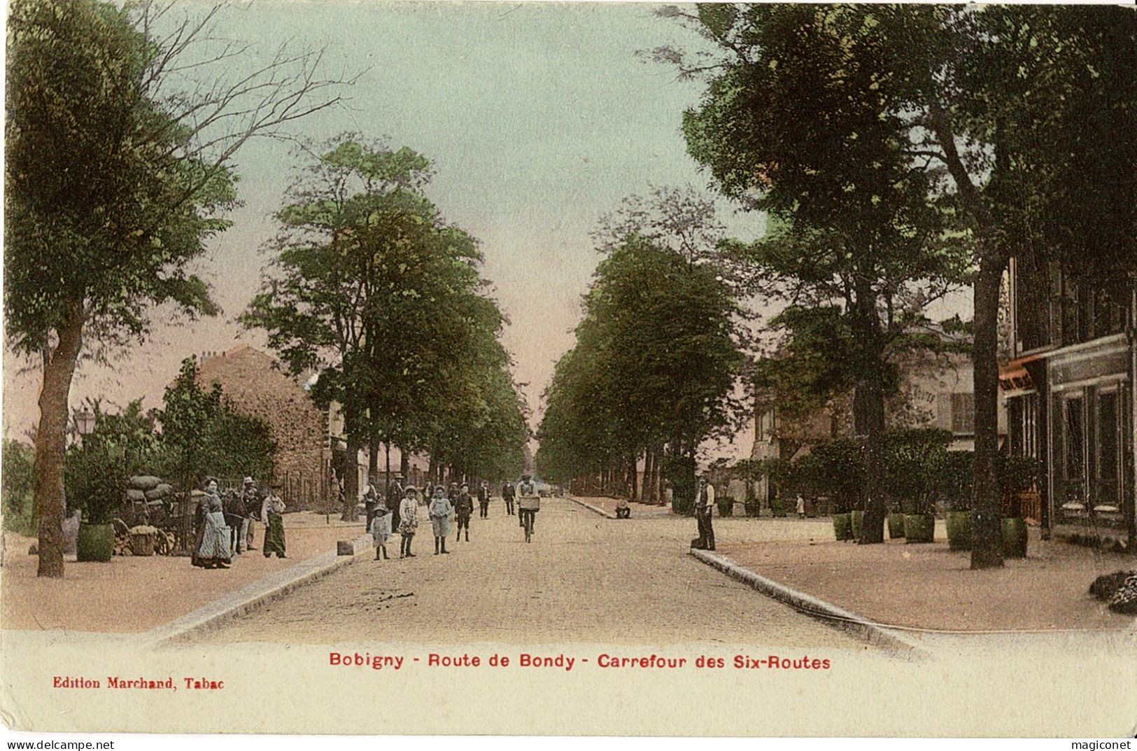 CPA - Bobigny - Route De Bondy - Carrefour Des Six-Routes - Bobigny