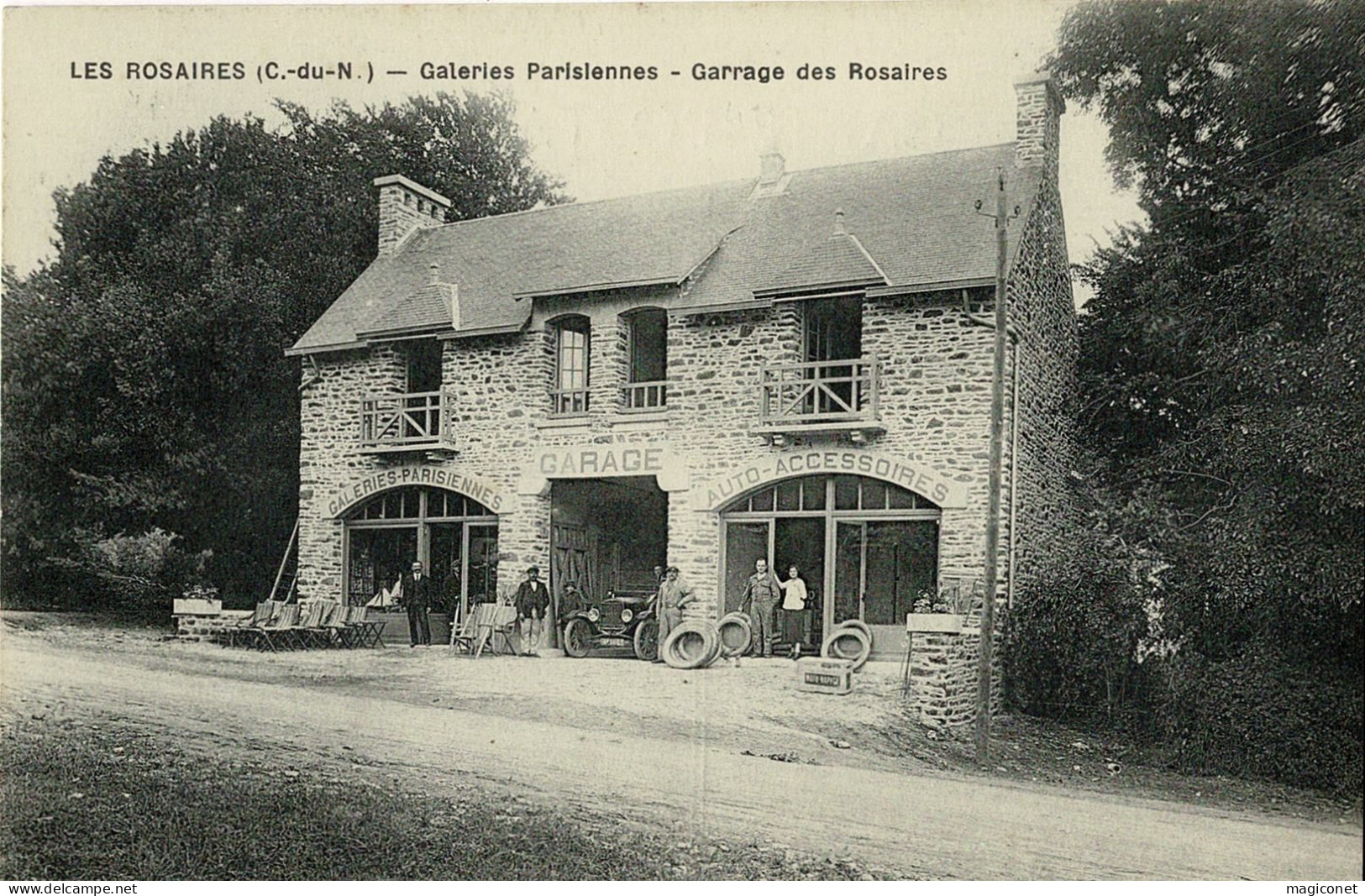 CPA - Les Rosaires - Galeries Parisiennes - Garage - Morieux