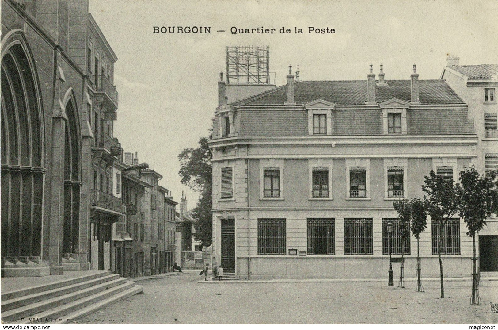 CPA - Bourgoin - Quartier De La Poste - Chanas