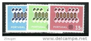 PORTUGAL 1962 EUROPA CEPT SET  MNH - 1962