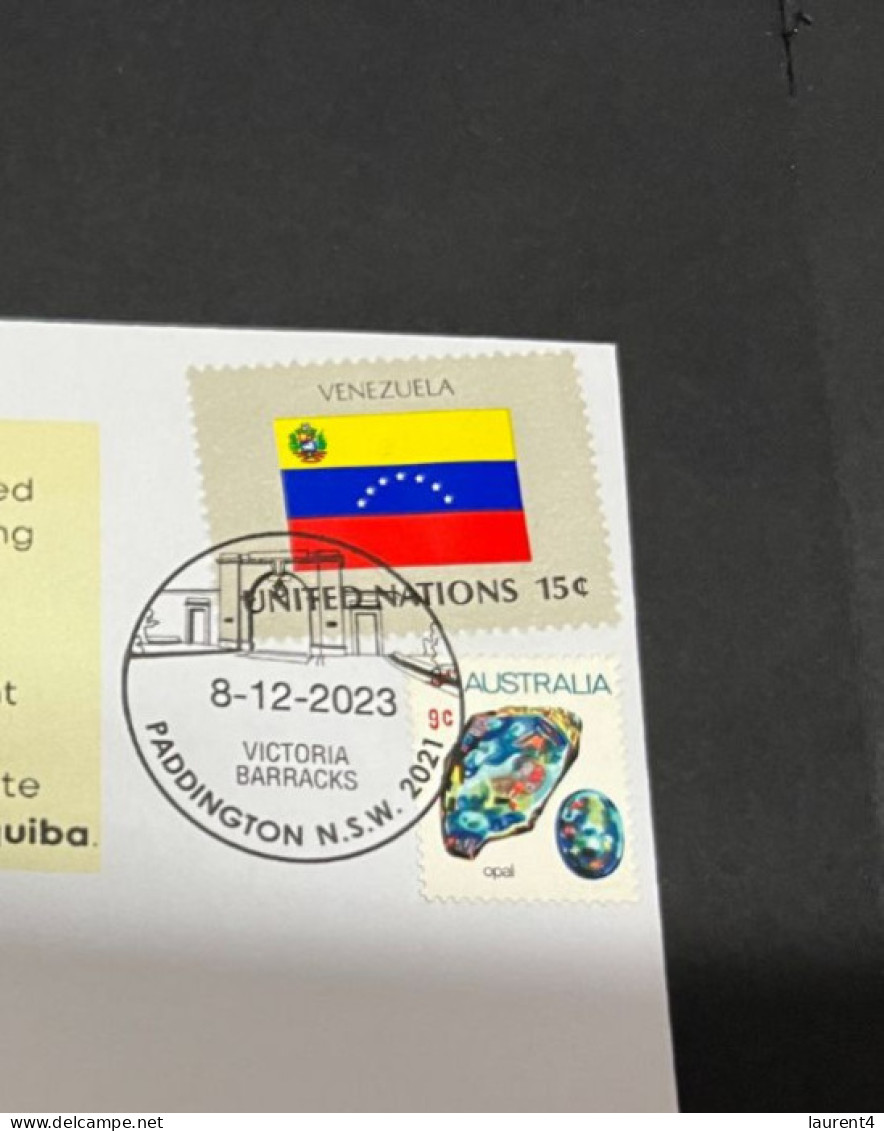 11-12-2023 (1 W 53) Tensions Are Soaring Beetwen Guyana Ansd Venezuela Over A Territorial Dispute (Venezuela Flag Stamp) - Venezuela