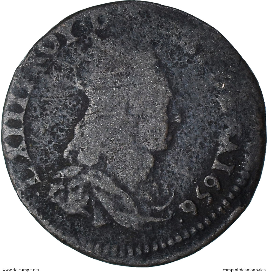 France, Louis XIII, Liard De France, 1656, Lusignan, TB, Cuivre, C2G:102 - 1610-1643 Louis XIII The Just