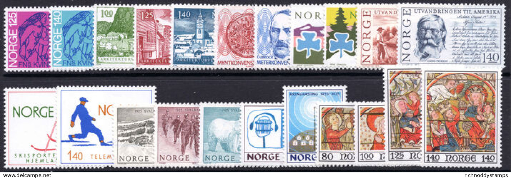 Norway 1975 Commemorative Year Set Unmounted Mint. - Neufs