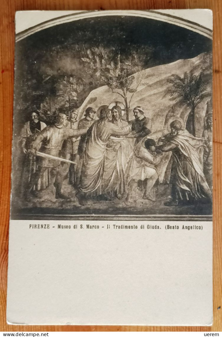 TOSCANA FIRENZE 18 CARTOLINE CON VEDUTE E DETTAGLI DI OPERE D'ARTE DI FIRENZE Formato piccolo - non viaggiate, solo una