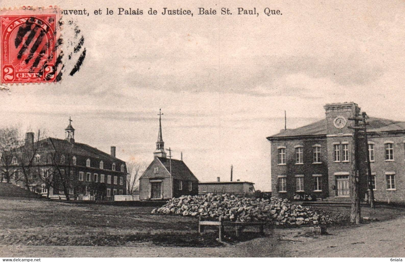 20620  Le Couvent Et Le Palais De Justice    Baie De Saint Paul  QUEBEC Canada    ( 2 Scans) - Autres & Non Classés