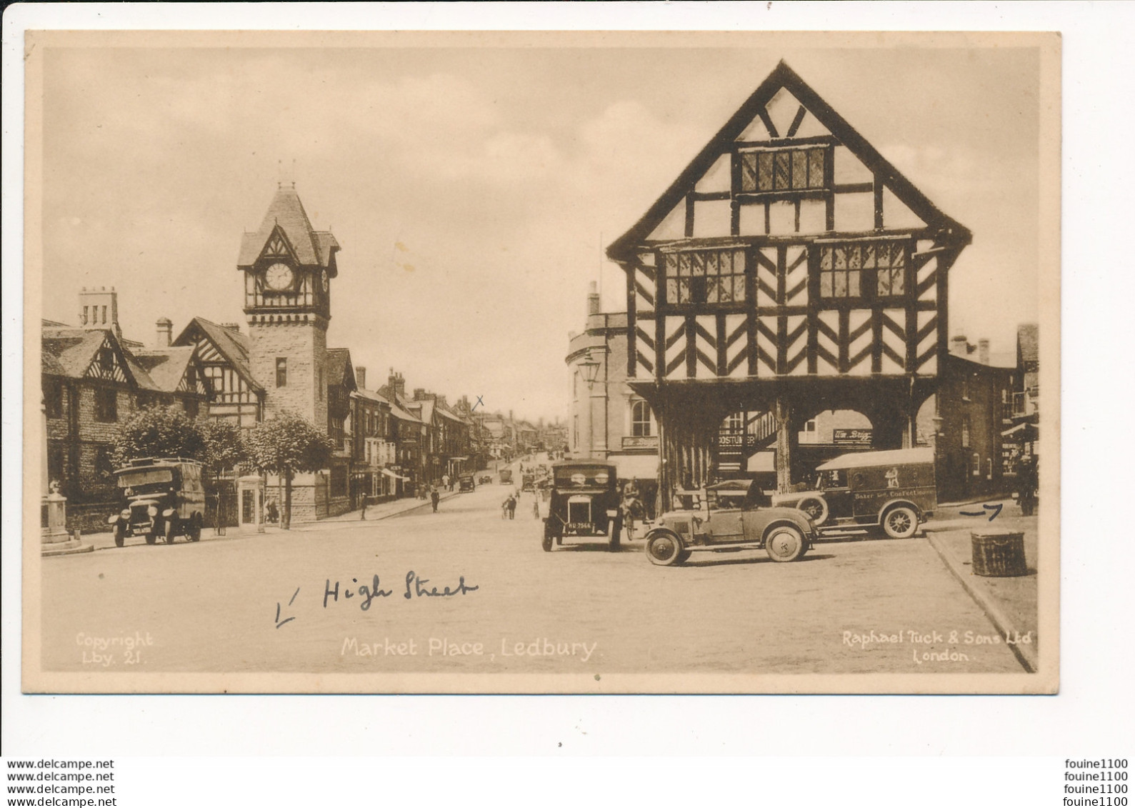 MARKET PLACE LEDBURY ( Raphael Tuck & Sons Ltd ) - Herefordshire