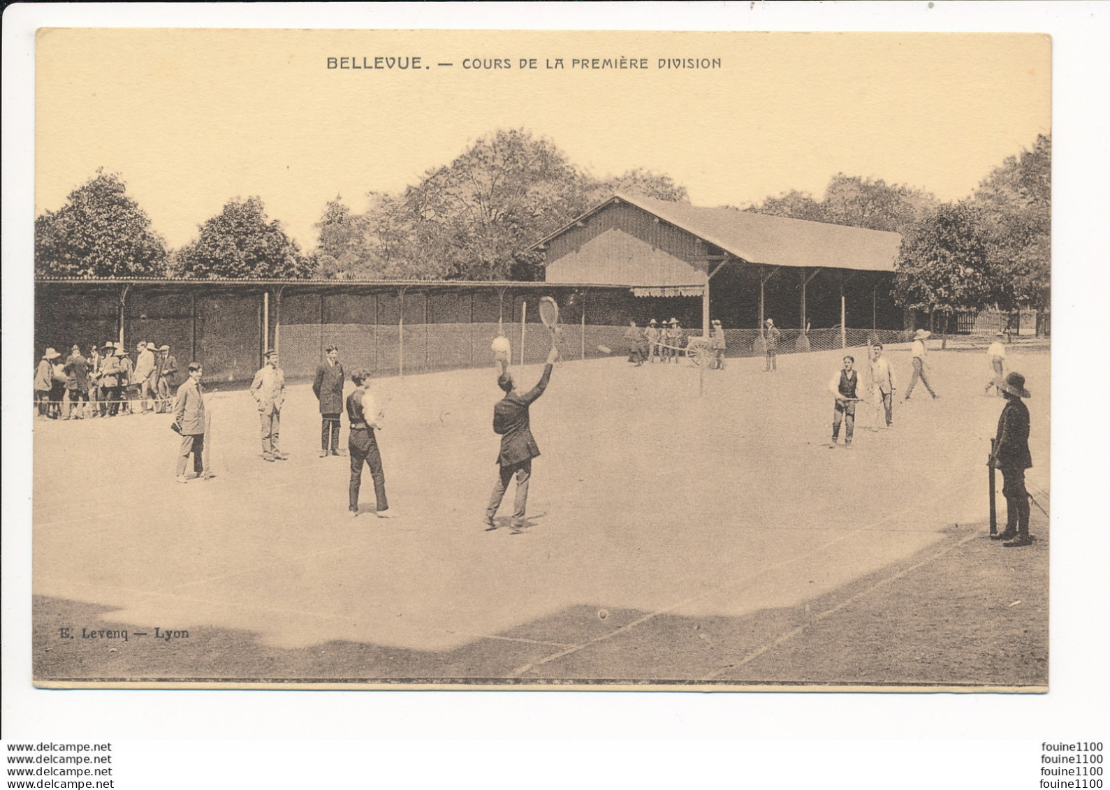 Carte De BELLEVUE ( Tennis ) Cours De La Première Division ( Anse ?  Peut-être à Vérifier  ) - Anse