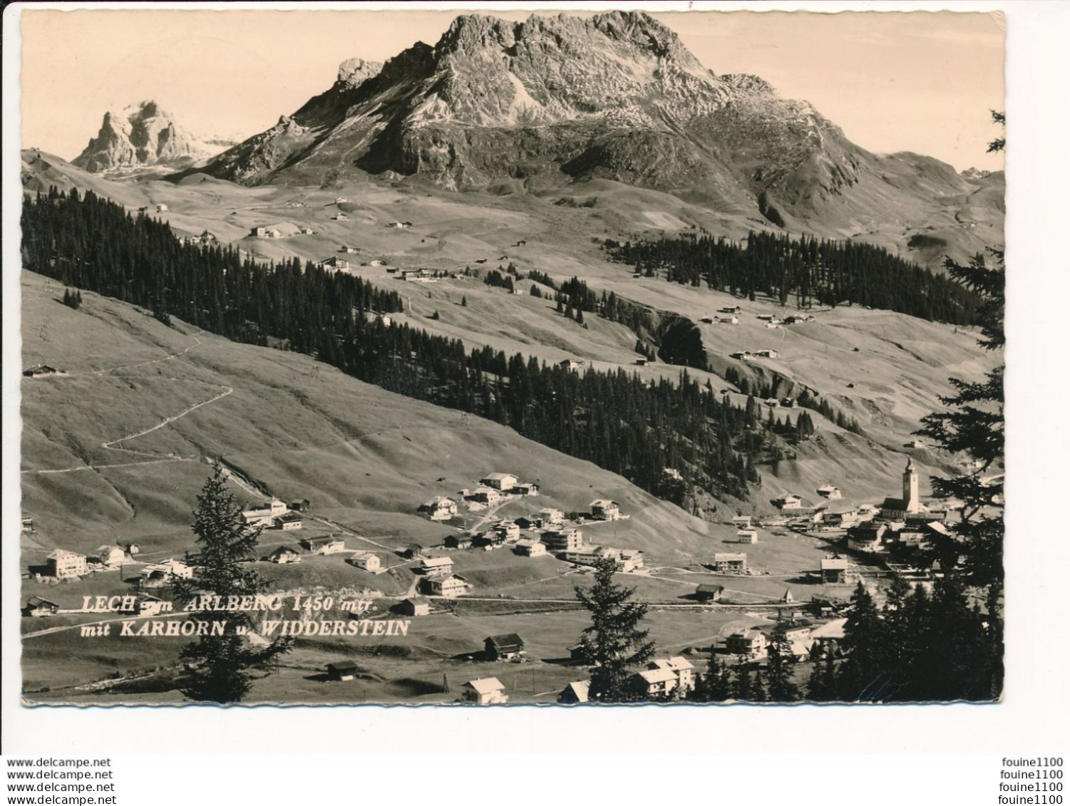 LECH AM ARLBERG Mit Karhorn U. Widderstein ( Format 15 X 10,5 Cm ) - Lech