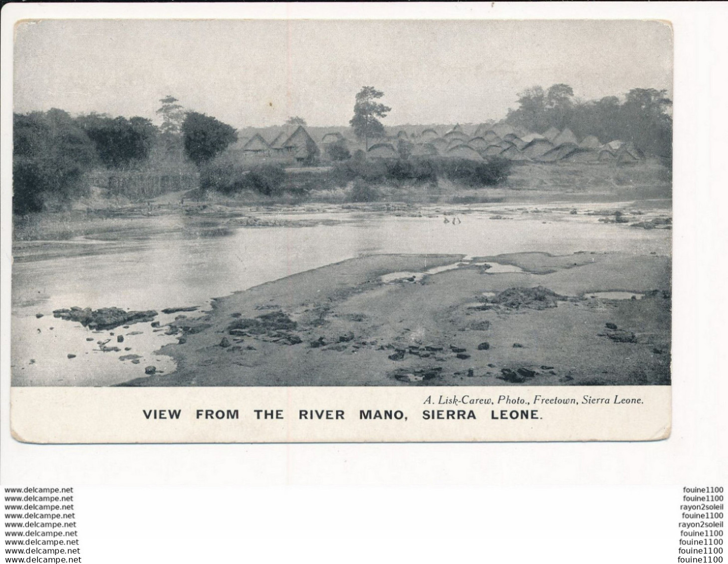 Carte De SIERRA LEONE View From The River Mano - Sierra Leone