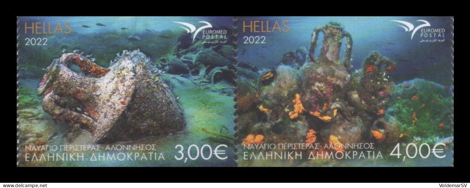 Greece 2022 Mih. 3157C/58C EUROMED. Underwater Archeology In The Mediterranean MNH ** - Ungebraucht