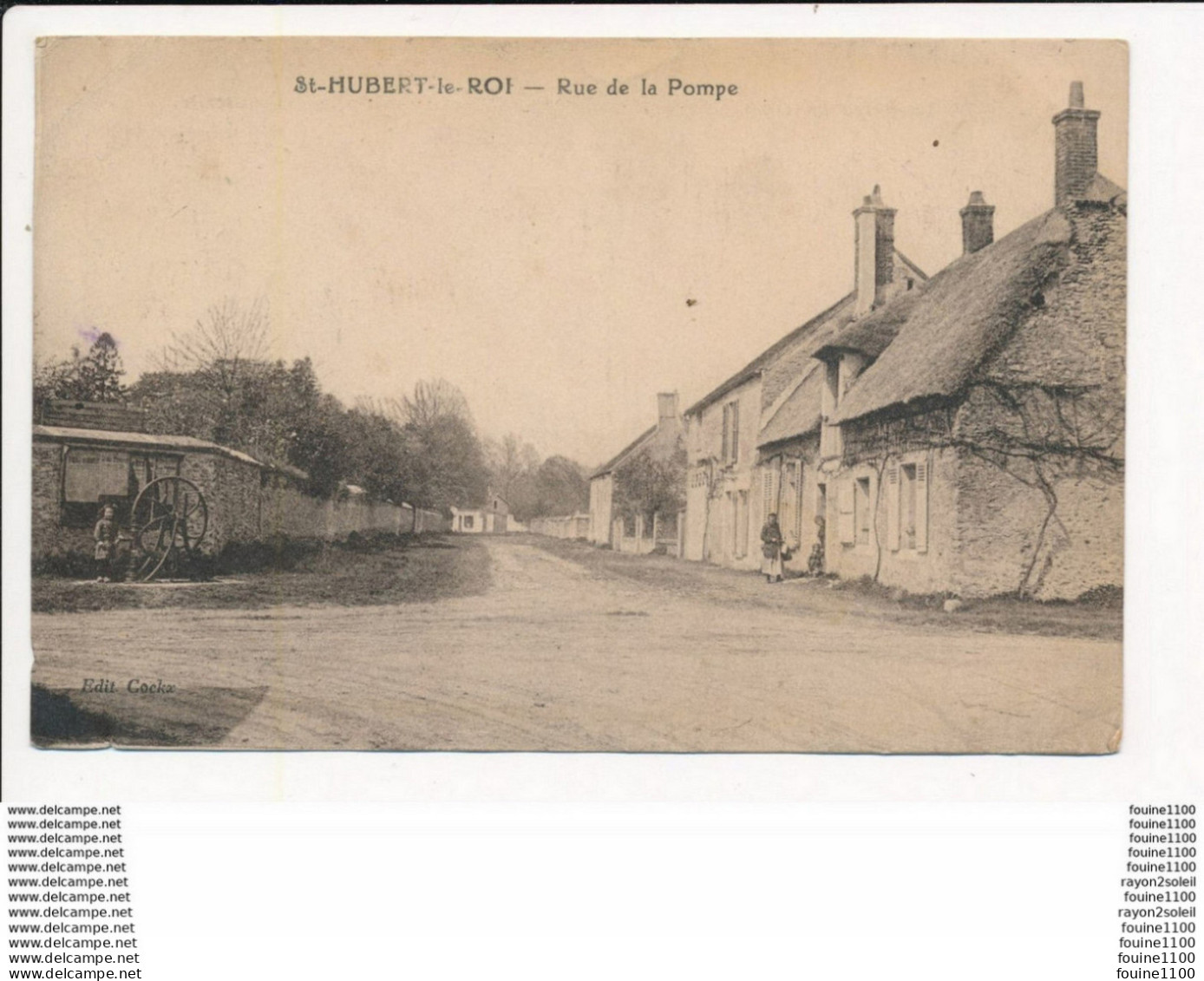 Carte De SAINT HUBERT LE ROI  Rue De La Pompe ( LES ESSARTS LE ROI ) - Les Essarts Le Roi