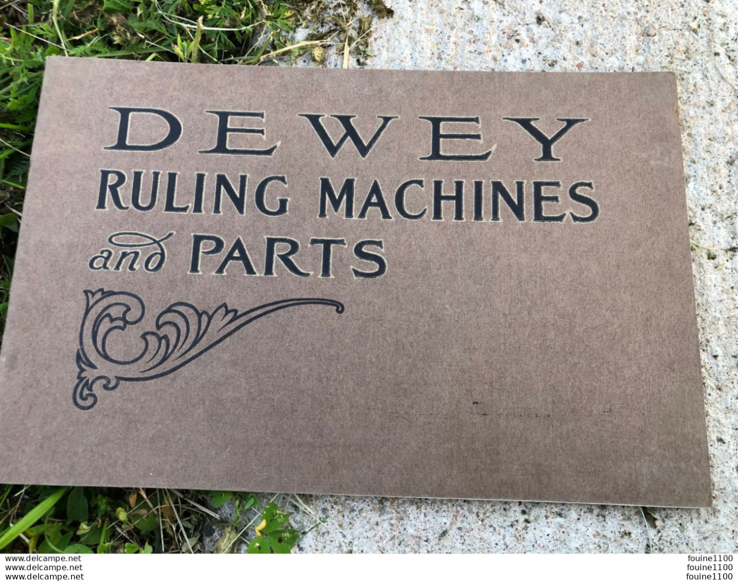 Catalogue DEWEY Ruling Machinery And Attachments Factory PLAINFIELD ST SPRINGFIELD / MACHINES D'IMPRIMERIE ? PRESSES ? - Ohne Zuordnung