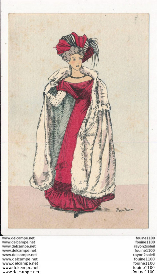 Carte Illustrateur ROUILLIER  Histoire Du Costume Français V Restauration 1824 - Rouillier