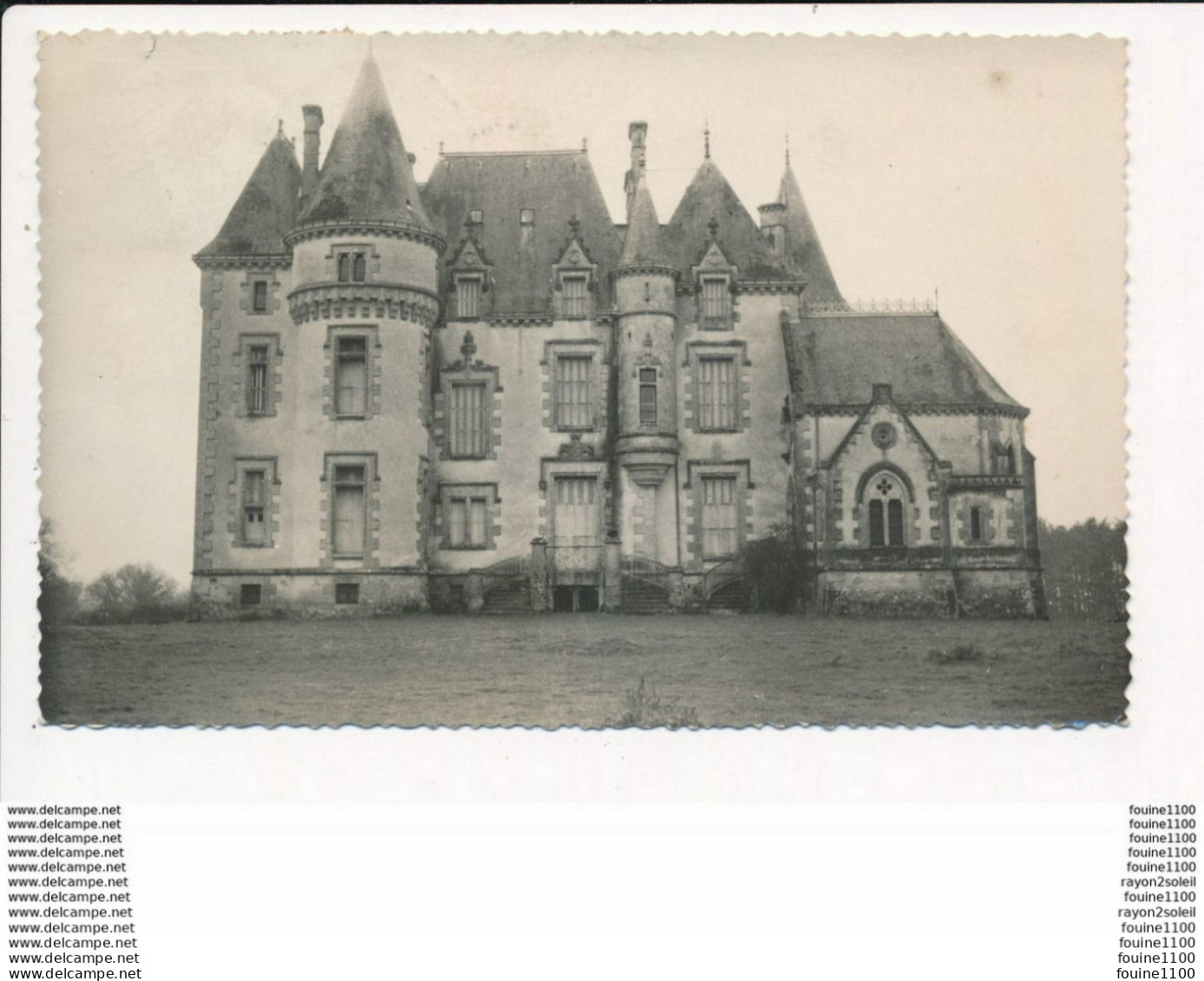 Carte De CHAMPDENIERS Le Château De Pamplie ( Du Petit Buisson ? )( Format C.P.A. )  ( Recto Verso ) - Champdeniers Saint Denis