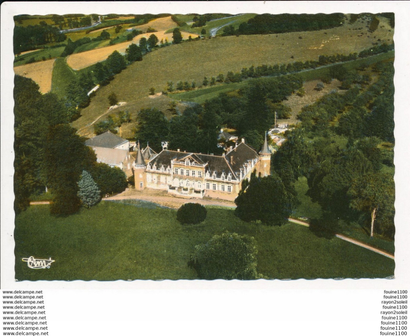 Carte ( Format 15 X 10,5 Cm ) MESSANCY  Château Mathelin   ( Vue Aérienne ) - Messancy
