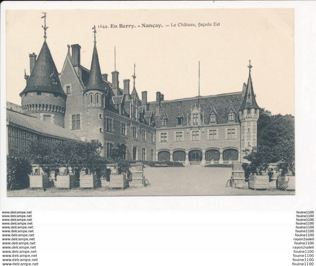 Carte De NANCAY  Le Château  ( Recto Verso ) - Nançay