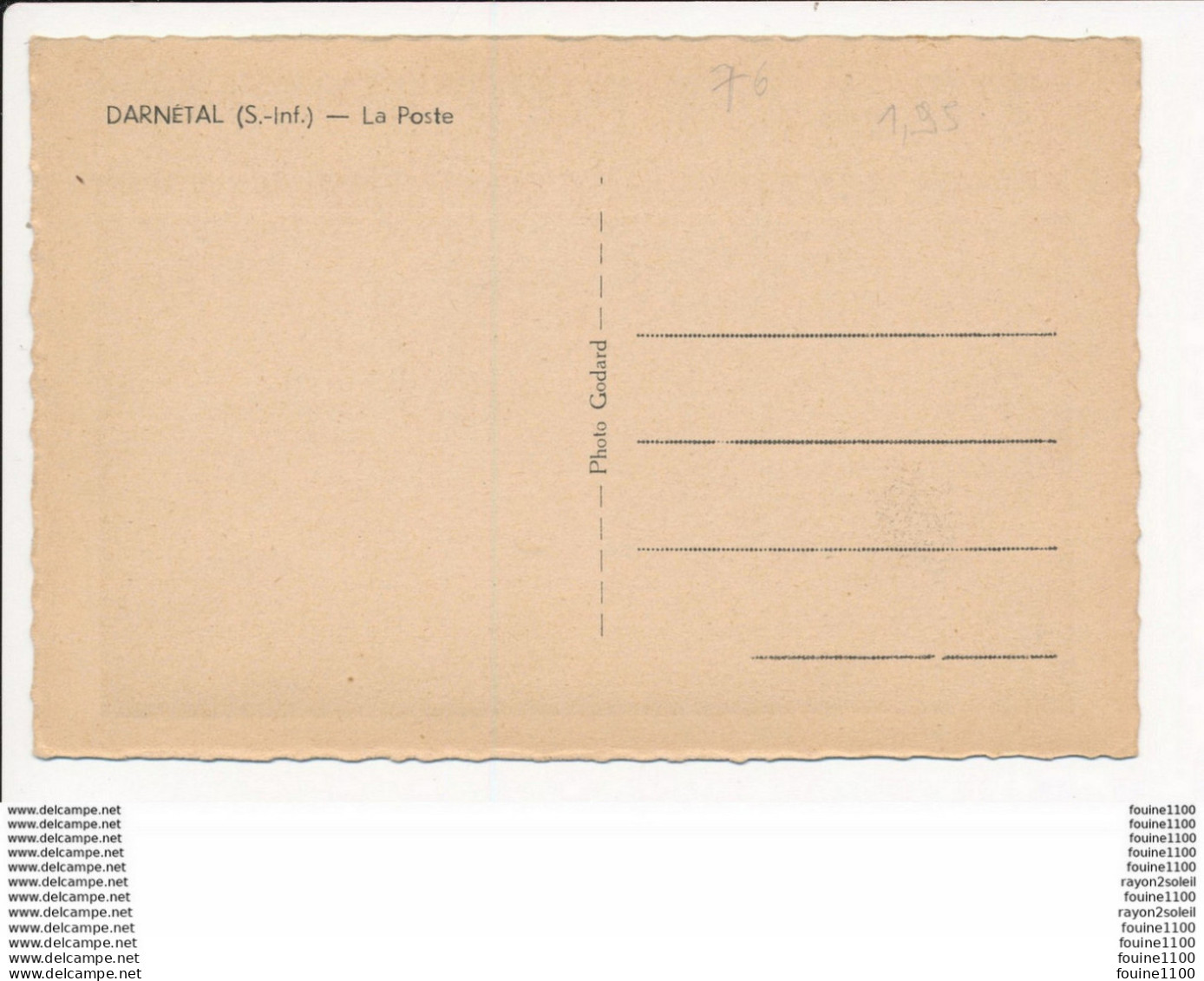 Carte De DARNETAL La Poste  ( Recto Verso ) - Darnétal