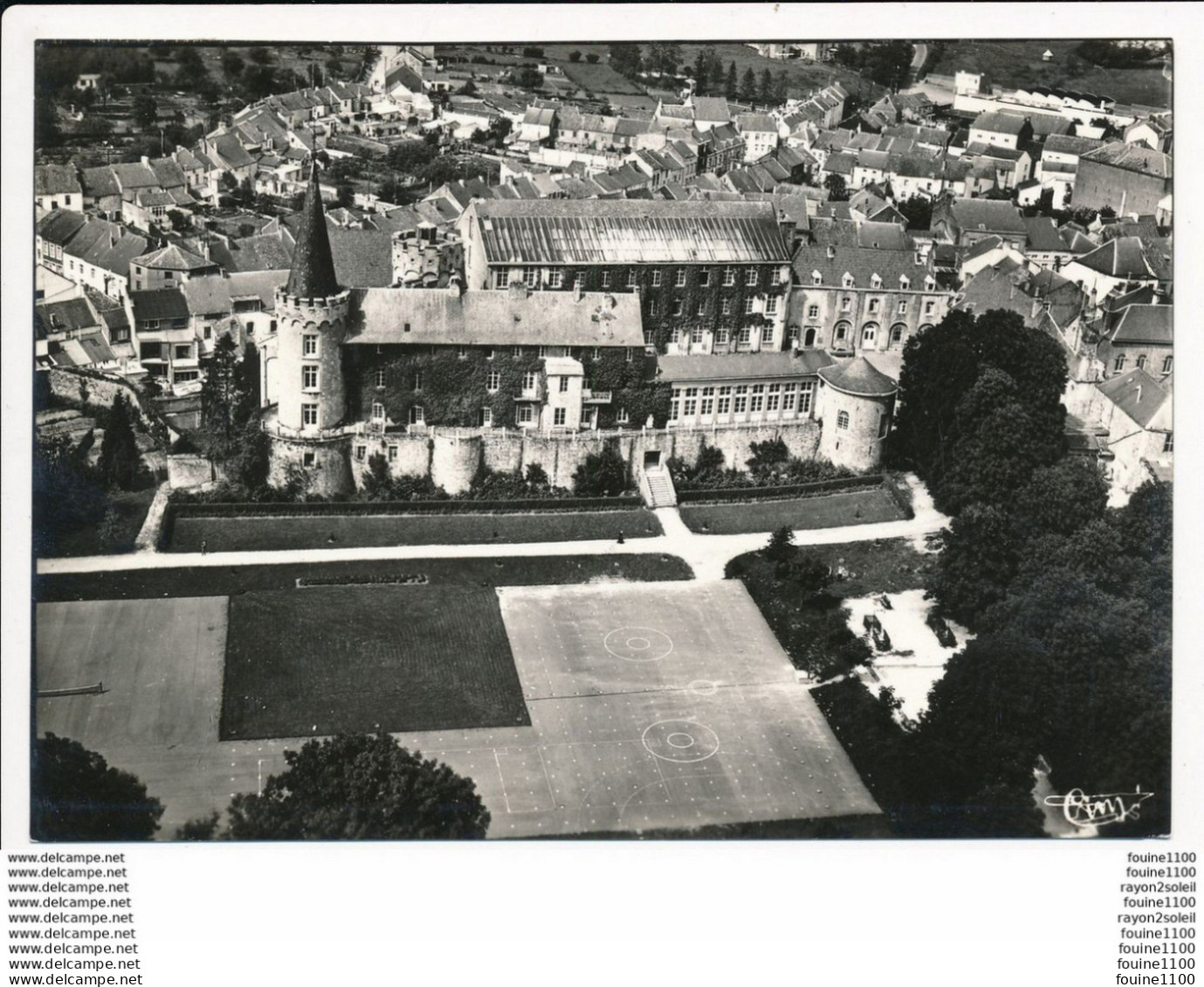 Carte ( Format 15 X 10,5 Cm ) FLORENNES  Vue Aérienne ( Château ) - Florennes