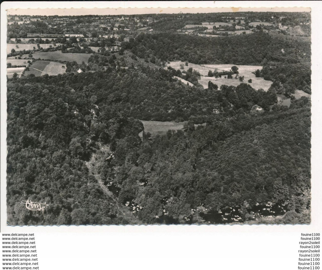 Carte ( Format 15 X 10,5 Cm ) PUTANGES  Vue Aérienne Gorges De Saint Aubert - Putanges