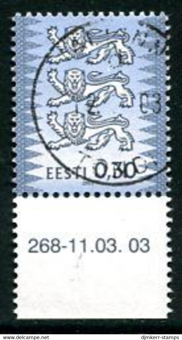 ESTONIA 2003 Arms Definitive 0.30 Kr. Dated 2003 Used.  Michel 357 IIIC - Estonie