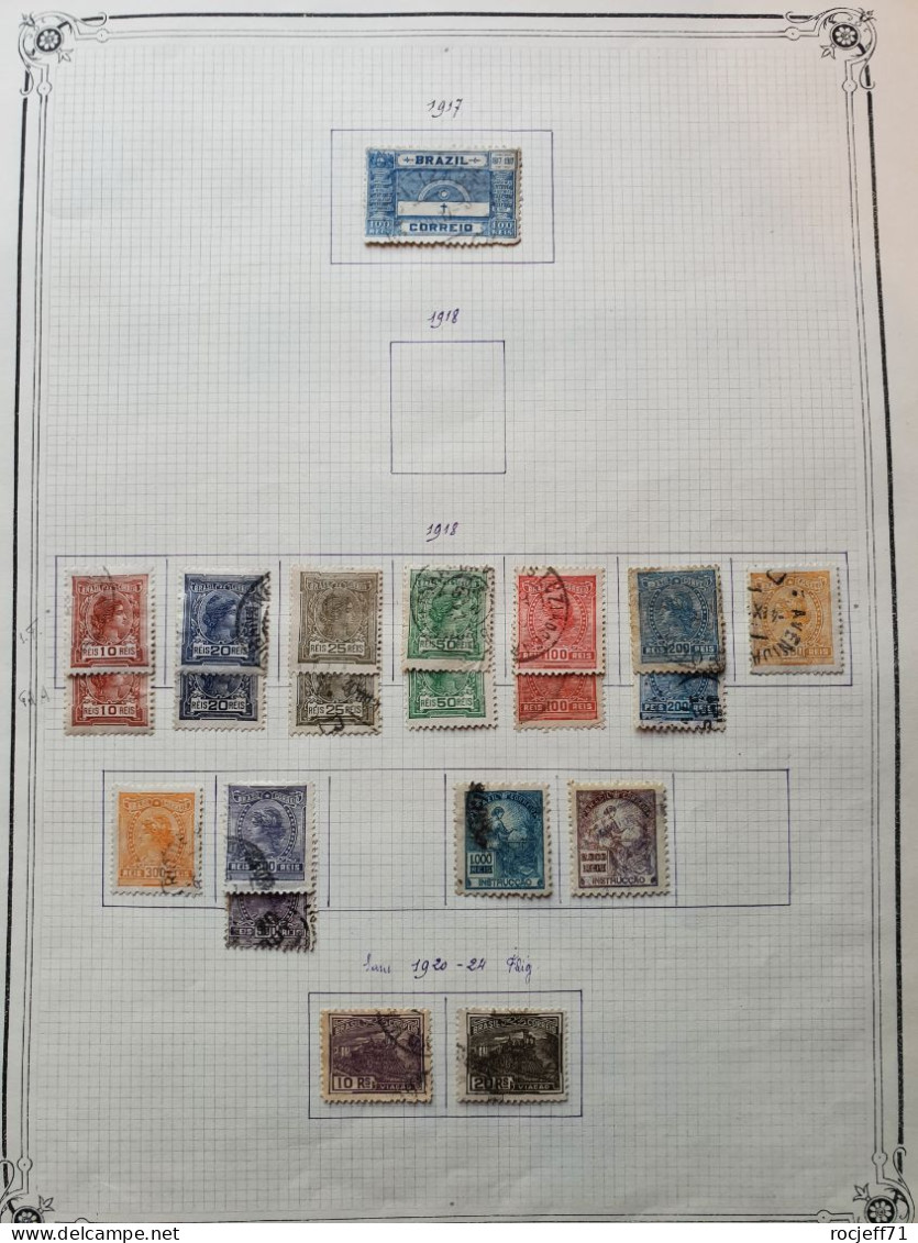 12- 23 / Brasil - Brésil - Belle Collection Sur Feuille D'album 1900 à 1939 - Gebraucht