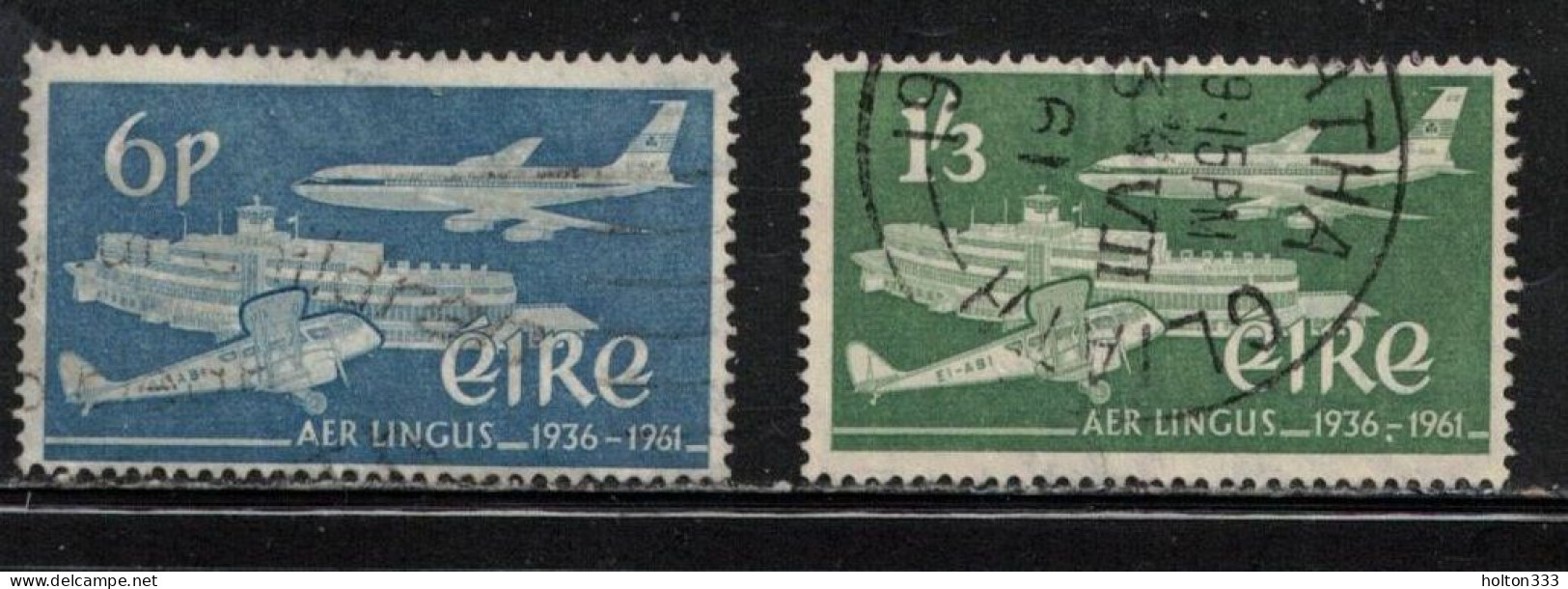 IRELAND Scott # 177-8 Used - Aer Lingus 25th Anniversary - Gebruikt