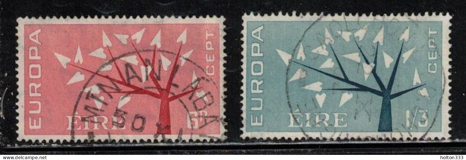 IRELAND Scott # 184-5 Used - 1962 Europa Issue - Used Stamps