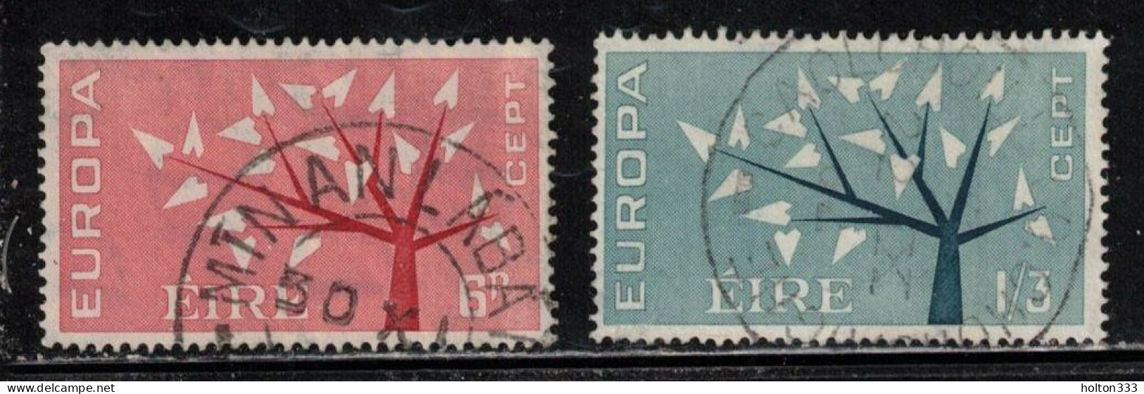 IRELAND Scott # 184-5 Used - 1962 Europa Issue - Usati