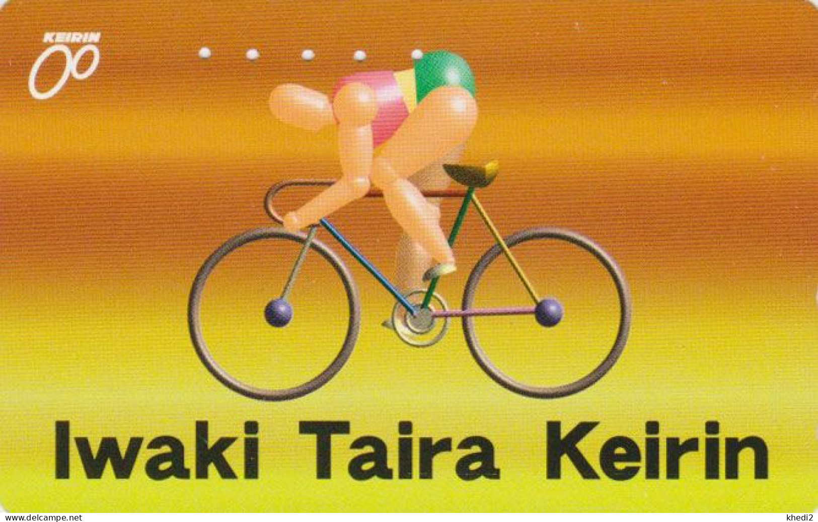 TC JAPON / 110-011  - SPORT CYCLISME VELO -  IWAKI TAIRA KEIRIN - CYCLING BIKE JAPAN Phonecard - RADFAHREN - 127 - Deportes