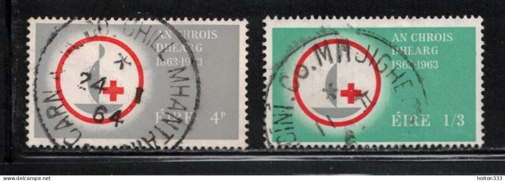 IRELAND Scott # 190-1 Used - Centenary Of The Red Cross A - Used Stamps