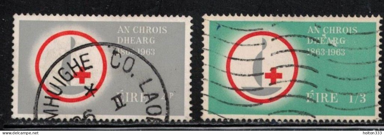 IRELAND Scott # 190-1 Used - Centenary Of The Red Cross B - Used Stamps